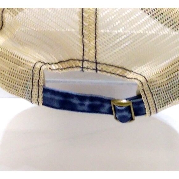 Time and Tru Trucker Baseball Cap Hat Denim Mesh Adjustable Strap Fits Most OSFM - Picture 5 of 10